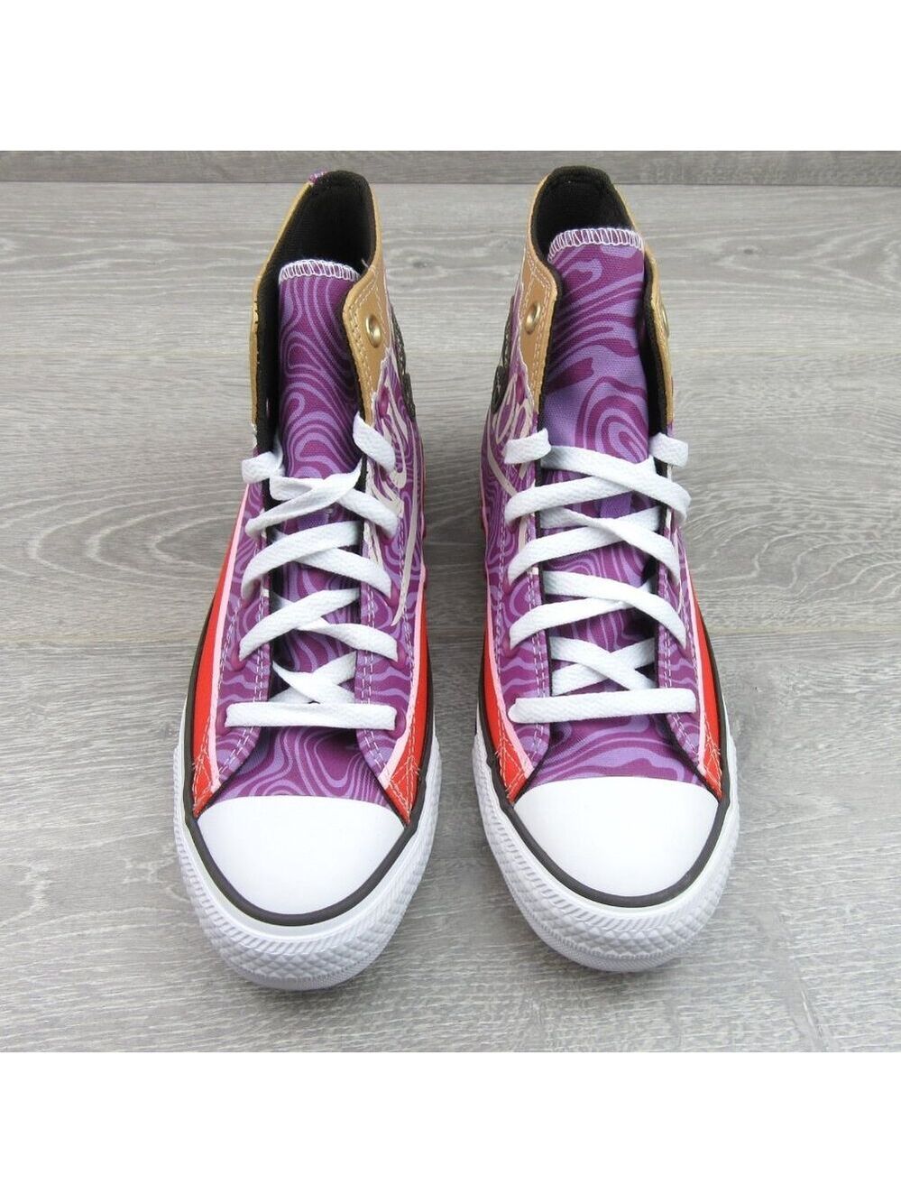 Converse x Wonka CTAS HI Women's Size 8 Pixel Purple White Sneakers NEW - Picture 6 of 14